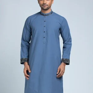 BLUE MENS PANJABI - REGULAR FIT